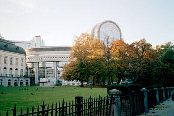 Parlamentet set fra Parc Léopold