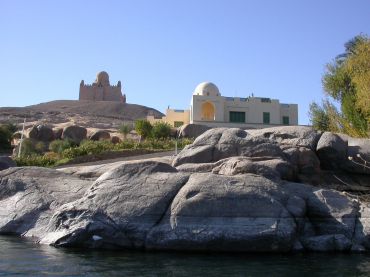Aga Khans mausolæum og villa ved Aswan.