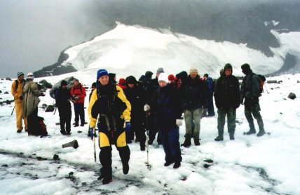 På vandring over Björlings gletsier