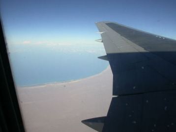 P vej fra Middelhavet ind over Sahara i Egypten.