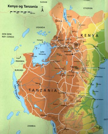 Tanzania i Østafrika.
