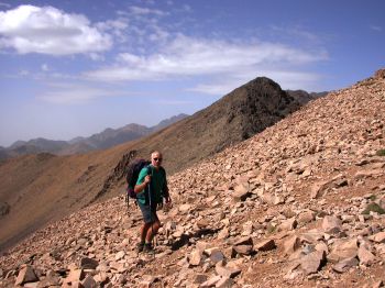 Gert med Toubkal helt i baggrunden