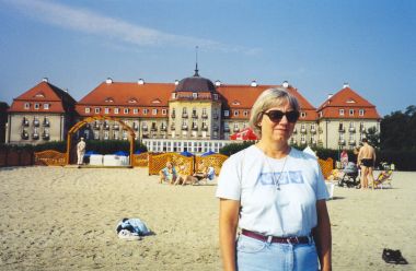 Gitte og Grand Hotel i Sopot