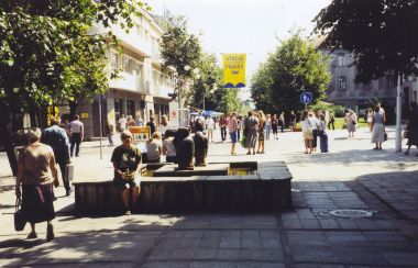 Ggade i Siauliai i Litauen